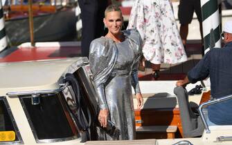 VENICE, ITALY - SEPTEMBER 02: Molly Sims is seen arriving at the 78th Venice International Film Festival on September 02, 2021 in Venice, Italy. (Photo by Jacopo Raule/Getty Images)