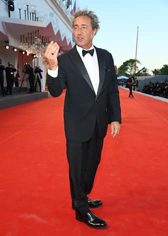 VENICE, ITALY - SEPTEMBER 02: Director Paolo Sorrentino attends the red carpet of the movie "The Hand Of God" during the 78th Venice International Film Festival on September 02, 2021 in Venice, Italy. (Photo by Pascal Le Segretain/Getty Images)