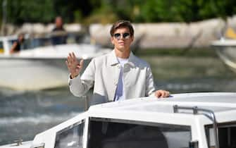 VENICE, ITALY - SEPTEMBER 03: Alessandro Egger arrives at the 78th Venice International Film Festival on September 03, 2021 in Venice, Italy. (Photo by Jacopo Raule/Getty Images)