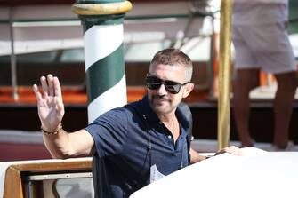 VENICE, ITALY - SEPTEMBER 03: Antonio Banderas is seen arriving at the 78th Venice International Film Festival on September 03, 2021 in Venice, Italy. (Photo by Ernesto Ruscio/Getty Images)