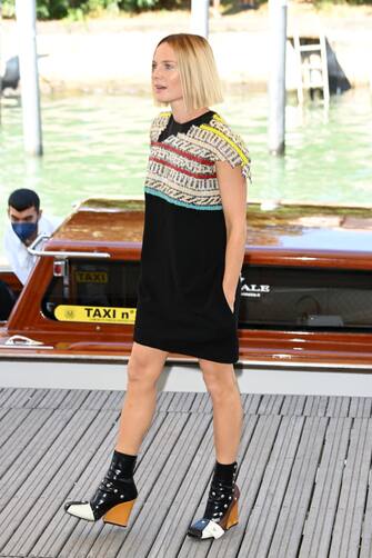 VENICE, ITALY - SEPTEMBER 03: Rebecca Ferguson is seen arriving at the 78th Venice International Film Festival on September 03, 2021 in Venice, Italy. (Photo by Daniele Venturelli/WireImage)