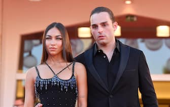 Italian singer Ernia arrives with a guest for the premiere of  'Illusions Perdues' during the 78th annual Venice International Film Festival, in Venice, Italy, 05 September 2021. The movie is presented in Official competition 'Venezia 78'at the festival running from 01 to 11 September. ANSA/CLAUDIO ONORATI