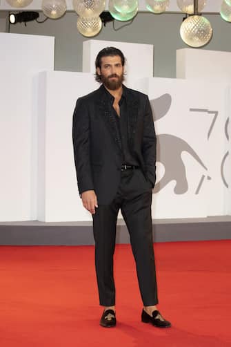 VENICE, ITALY - SEPTEMBER 05: Turkish actor Can Yaman attends the red carpet of the "Filming Italy Award" during the 78th Venice International Film Festival on September 05, 2021 in Venice, Italy. (Photo by Primo Barol/Anadolu Agency via Getty Images)