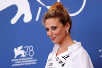 VENICE, ITALY - SEPTEMBER 06: Jasmine Trinca attends the photocall of "La Scuola Cattolica" during the 78th Venice International Film Festival on September 06, 2021 in Venice, Italy. (Photo by John Phillips/Getty Images)