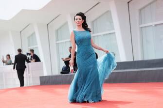 VENICE, ITALY - SEPTEMBER 07: Flora Vona attends the red carpet of the movie "Vidblysk" during the 78th Venice International Film Festival on September 07, 2021 in Venice, Italy. (Photo by Vittorio Zunino Celotto/Getty Images)