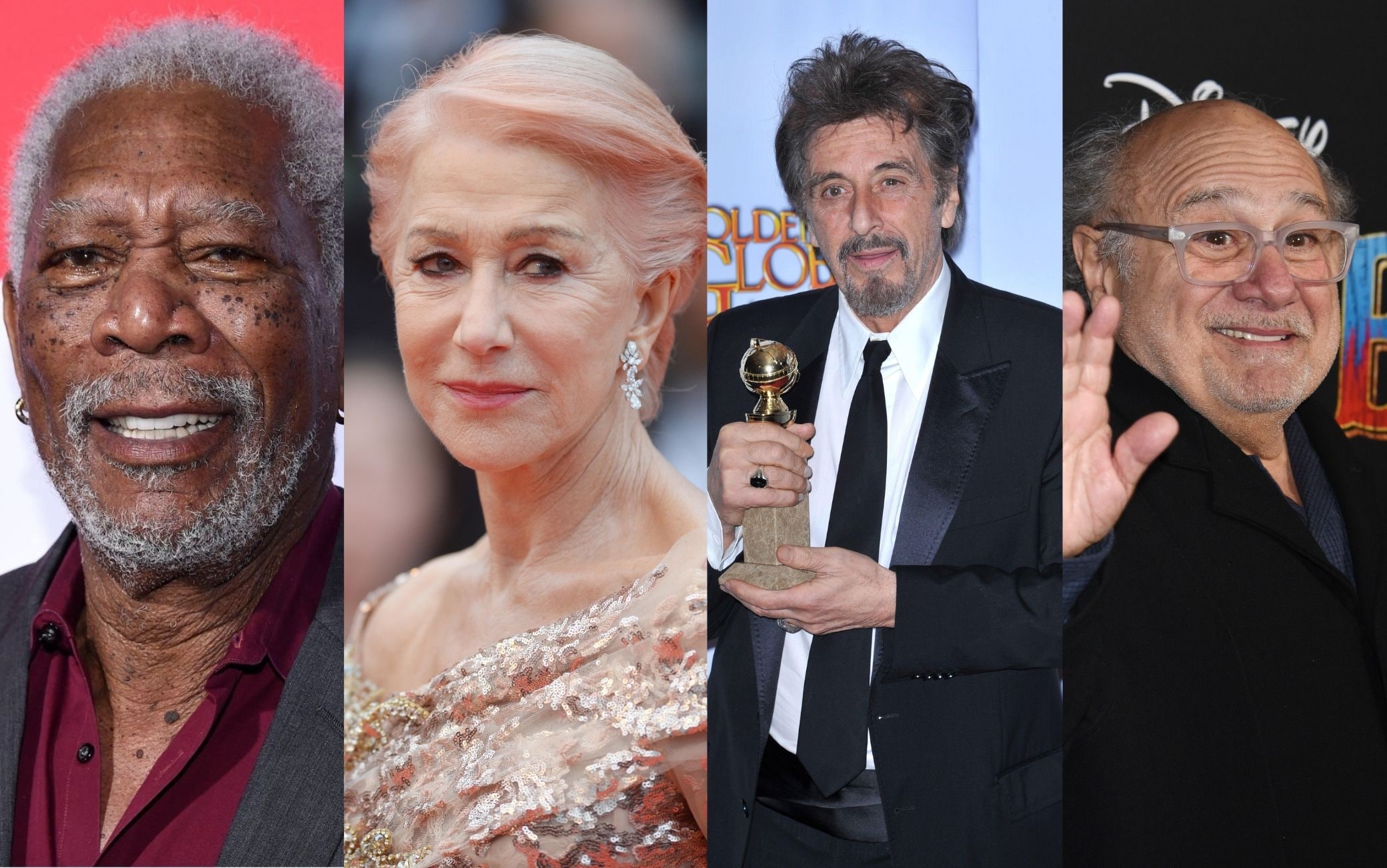 Morgan Freeman, Helen Mirren, Al Pacino e Danny DeVito Al Pacino, Helen Mirren, Morgan Freeman e Danny DeVito