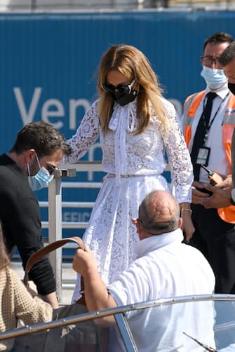 VENICE, ITALY - SEPTEMBER 09: Ben Affleck and Jennifer Lopez  arrive at the 78th Venice International Film Festival on September 09, 2021 in Venice, Italy. (Photo by Pascal Le Segretain/Getty Images)