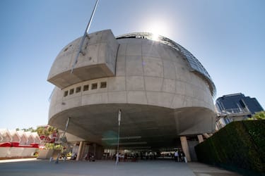 Los Angeles, CA - September 21:Architect Renzo Piano says his creation for the new Academy Museum can be called a bubble but does not like it referred to as the Death Star.  The Academy Museum of Motion Pictures will open its doors to the public on Thursday, September 30, 2021. The Museums 50,000 square feet of gallery space opens with a series of exhibitions that honor the museums mission to share the diverse and dynamic history of cinema with the world. This includes the three-floor core exhibition Stories of Cinema and the first-ever Hayao Miyazaki retrospective in North America.   (Photo by David Crane/MediaNews Group/Los Angeles Daily News via Getty Images)