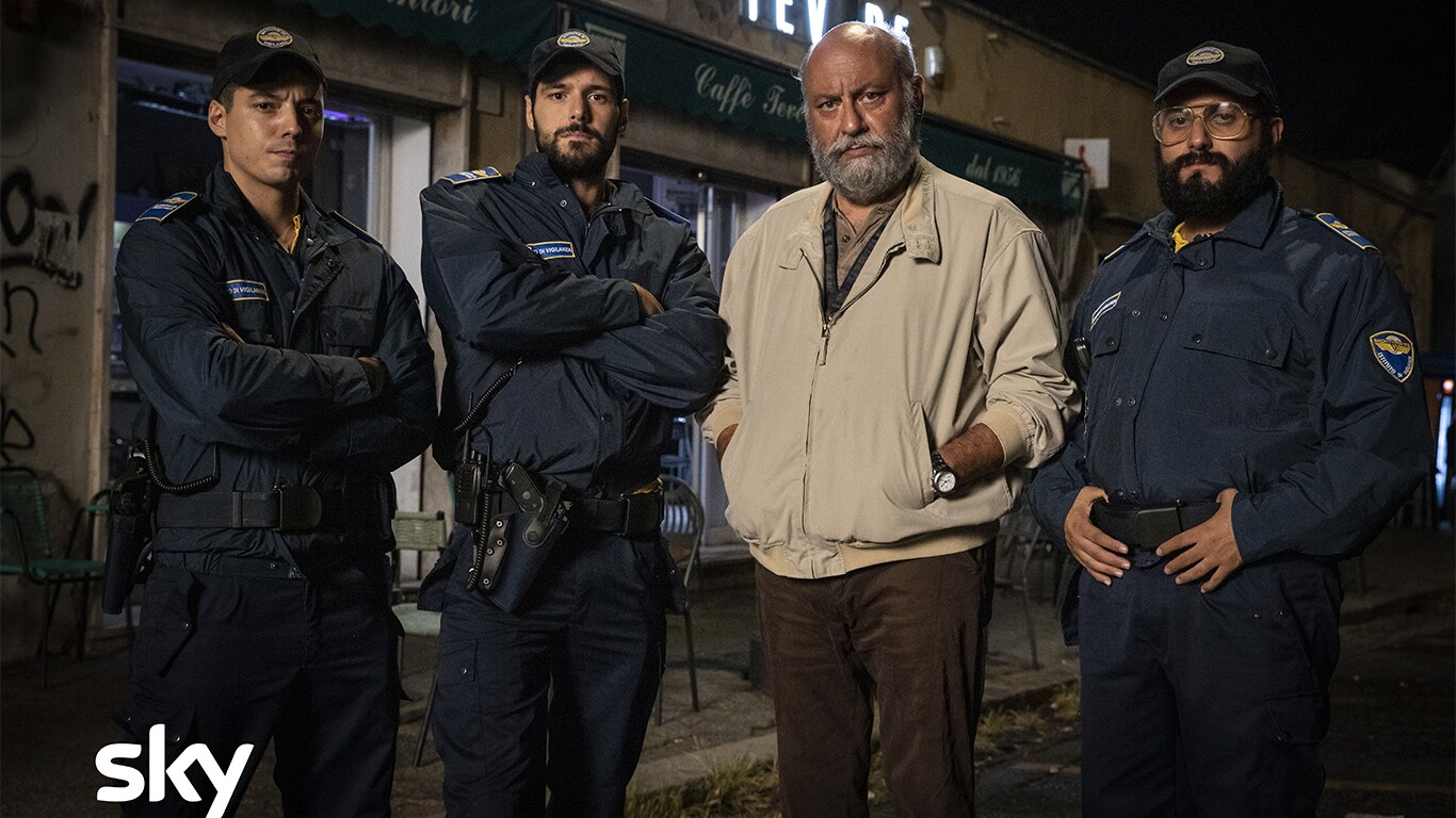 Guglielmo Poggi, Filippo Scicchitano, Babak Karimi, Fabio Balsamo nel film (Im)perfetti Criminali