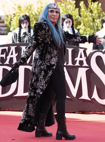 Italian singer Loredana Berte' arrives for the screening of 'La famiglia Addams 2' at the 16th annual Rome International Film Festival, in Rome, Italy, 16 October 2021. The film festival runs from 14 to 24 October. ANSA/ETTORE FERRARI
 