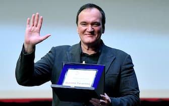 US director Quentin Tarantino receives the Lifetime Achievement Award at the 16th annual Rome International Film Festival, in Rome, Italy, 19 October 2021. The film festival runs from 14 to 24 October. ANSA/ETTORE FERRARI
 