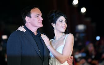 US director Quentin Tarantino and his wife Daniella Pick (R) pose on the red carpet at the 16th annual Rome International Film Festival, in Rome, Italy, 19 October 2021. The film festival runs from 14 to 24 October. ANSA/ETTORE FERRARI 