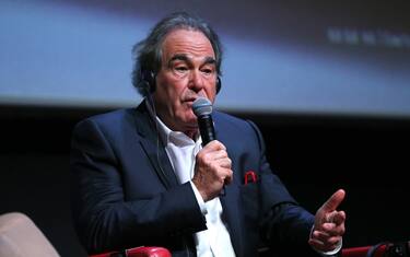 ROME, ITALY - OCTOBER 20: Oliver Stone attends the press conference of the movie "JFK - Destiny Betrayed" & "Qazaq. History Of The Golden Man" during the 16th Rome Film Fest 2021 on October 20, 2021 in Rome, Italy. (Photo by Elisabetta Villa/Getty Images for RFF)