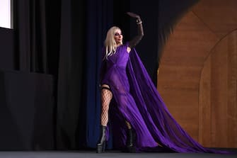 LONDON, ENGLAND - NOVEMBER 09: Lady Gaga attends the UK Premiere Of "House of Gucci" at Odeon Luxe Leicester Square on November 09, 2021 in London, England. (Photo by Jeff Spicer/Getty Images for Metro-Goldwyn-Mayer Studios and Universal Pictures )