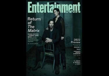 Matrix Resurrections, cover di EW per Keanu Reeves e Carrie-Anne Moss