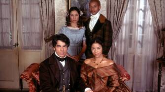 Anne Rice's Feast of All Saints
(clockwise) Peter Gallagher as "Philippe Ferronnaire," Nicole Lyn as "Marie Ste. Marie," Robert Ri'chard as "Marcel Ste. Marie,"and Gloria Ruben as "Cecile Ste. Marie."