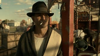 Bradley Cooper in the film NIGHTMARE ALLEY. Courtesy of Searchlight Pictures. © 2021 20th Century Studios All Rights Reserved