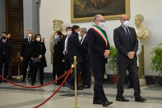 Campidoglio funeral home for Monica Vitti in the photo Nicola ZIngaretti Roberto Galtieri (ROME - 2022-02-04, Stefano Carofei) ps the photo can be used in compliance with the context in which it was taken, and without the defamatory intent of the decorum of the people represented