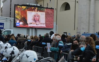 Funerali di  Monica Vitti alla chiesa degli artisti a piazza del  Popolo (ROMA - 2022-02-05, Stefano Carofei) p.s. la foto e' utilizzabile nel rispetto del contesto in cui e' stata scattata, e senza intento diffamatorio del decoro delle persone rappresentate