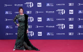 ROME, ITALY - MAY 03: Susy Del Giudice attends the 67th David Di Donatello red carpet on May 03, 2022 in Rome, Italy. (Photo by Vittorio Zunino Celotto/Getty Images)