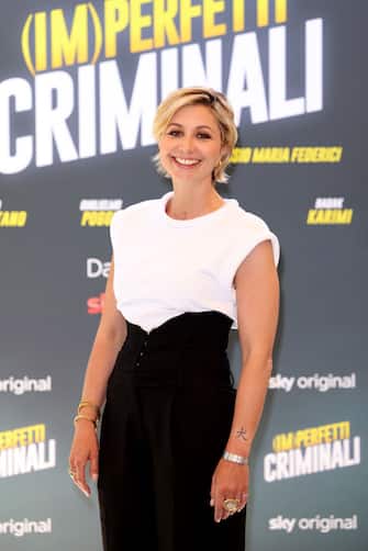 ROME, ITALY - MAY 03: Anna Ferzetti attends the photocall of the movie "Imperfetti Criminali" at Dei Mellini Hotel on May 03, 2022 in Rome, Italy. (Photo by Franco Origlia/Getty Images)