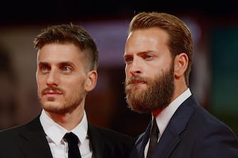 VENICE, ITALY - SEPTEMBER 07:  Actors Luca Marinelli and Alessandro Borghi attend a premiere for 'Don't Be Bad' during the 72nd Venice Film Festival at Palazzo del Casino on September 7, 2015 in Venice, Italy.  (Photo by Dominique Charriau/WireImage)
