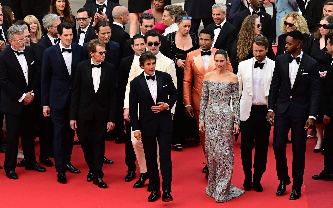 Red carpet Cannes 2022 Tom Cruise e Jennifer Connelly al Festival