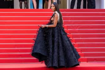 CANNES, FRANCE - MAY 23: Supermodel Naomi Campbell attends the screening of "Decision To Leave (Heojil Kyolshim)" during the 75th annual Cannes film festival at Palais des Festivals on May 23, 2022 in Cannes, France. (Photo by Marc Piasecki/FilmMagic)