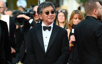 CANNES, FRANCE - MAY 26: Hirokazu Koreeda attends the screening of "Broker (Les Bonnes Etoiles)" during the 75th annual Cannes film festival at Palais des Festivals on May 26, 2022 in Cannes, France. (Photo by Joe Maher/Getty Images)