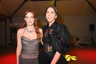 CANNES, FRANCE - MAY 21: Riley Keough and Gina Gammell attend â War Ponyâ After Party at Carlton Beach during the 75th annual Cannes film festival at Palais des Festivals on May 21, 2022 in Cannes, France.  (Photo by Foc Kan / WireImage) `