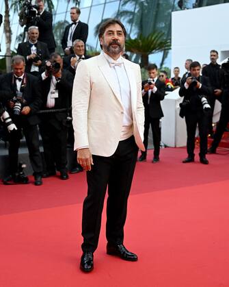 Spanish actor Javier Bardem arrives for the Closing Ceremony of the 75th edition of the Cannes Film Festival in Cannes, southern France, on May 28, 2022. (Photo by PATRICIA DE MELO MOREIRA / AFP) (Photo by PATRICIA DE MELO MOREIRA / AFP via Getty Images)