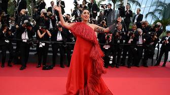 Spanish actress and President of the Camera d'or jury Rossy De Palma arrives for the Closing Ceremony of the 75th edition of the Cannes Film Festival in Cannes, southern France, on May 28, 2022. (Photo by PATRICIA DE MELO MOREIRA / AFP) (Photo by PATRICIA DE MELO MOREIRA/AFP via Getty Images)