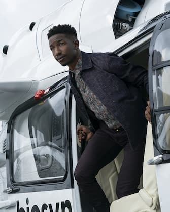 Mamoudou Athie as Ramsay Cole in Jurassic World Dominion, co-written and directed by Colin Trevorrow.