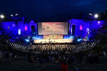 TAORMINA, ITALY - JUNE 27: A general view before the opening ceremony at the 67th Taormina Film Fest on June 27, 2021 in Taormina, Italy. (Photo by Daniele Venturelli/Getty Images)