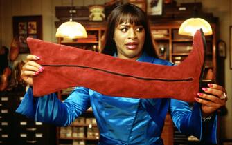 Pictured: Lola (Chiwetel Ejiofor ) in Julian Jarrold's 'Kinky Boots'.