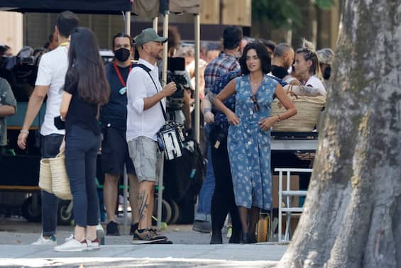 Penelope Cruz star in Modena for the set of the film on the Drake