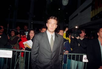 Ben Affleck with photographers in background; circa 1990; New York. (Photo by Art Zelin/Getty Images)