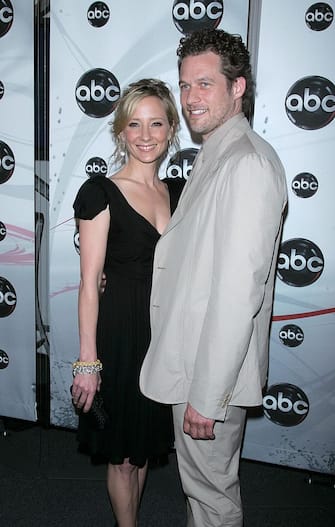 Anne Heche and James Tupper during 2007 ABC UpFront - Inside Arrivals at Lincoln Center Plaza in New York City, New York, United States. (Photo by Jim Spellman/WireImage)
