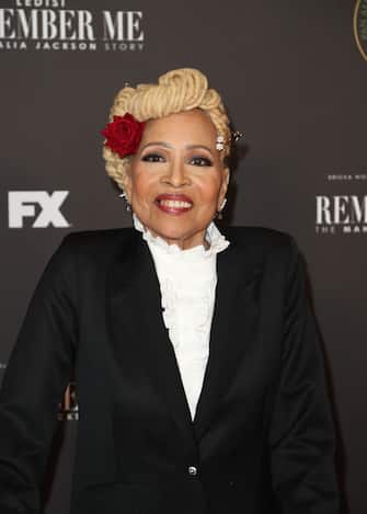 LOS ANGELES, CALIFORNIA - APRIL 19: Denise Dowse attends the 2022 Pan African Film and Arts Festival - Opening Night Gala Premiere of "Remember Me, The Mahalia Jackson Story" at Directors Guild Of America on April 19, 2022 in Los Angeles, California.  (Photo by Maury Phillips / Getty Images)