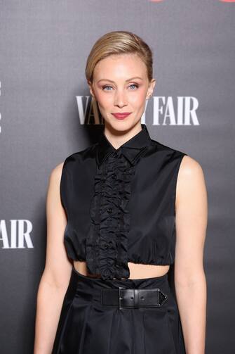VENICE, ITALY - SEPTEMBER 02: Sarah Gadon attends the Women's Stories gala night hosted by Vanity Fair and The Red Sea International Film Festival during the 79th Venice International Film Festival on September 02, 2022 in Venice, Italy. (Photo by Daniele Venturelli/Getty Images for The Red Sea International Film Festival)