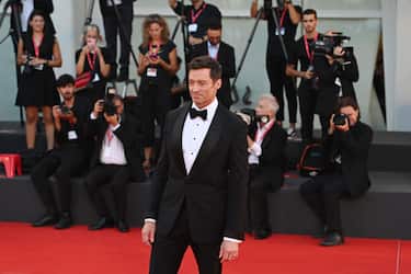 VENICE, ITALY - SEPTEMBER 07: Hugh Jackman attends "The Son" red carpet at the 79th Venice International Film Festival on September 07, 2022 in Venice, Italy. (Photo by Kate Green/Getty Images)