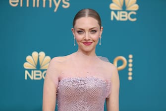 Amanda Seyfried arrives at the 74th Emmy Awards on Monday, Sept. 12, 2022 at the Microsoft Theater in Los Angeles. (Photo by Danny Moloshok/Invision for the Television Academy/AP Images via Sipa USA)*** Press photos for editorial use only (excluding books or photo books). May not be relicensed or sold. Mandatory Credit ***