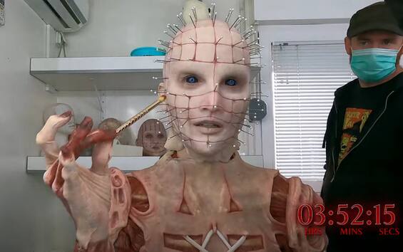 Hellraiser 2022, Jamie Clayton’s transformation impresses.  VIDEO