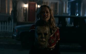 Judy Greer in a Halloween Kills scene