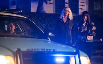 Jamie Lee Curtis and Andi Matichak in a scene from Halloween Ends