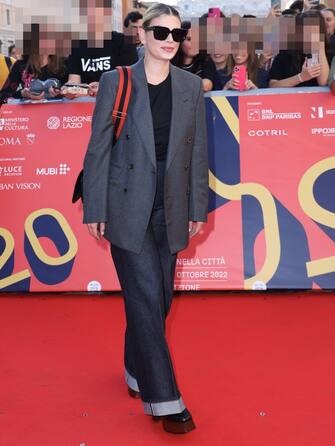ROME, ITALY - OCTOBER 19: Emma Marrone attends the red carpet at Alice Nella CittÃ  during the 17th Rome Film Festival at Casa Alice on October 19, 2022 in Rome, Italy. (Photo by Maria Moratti/Getty Images)