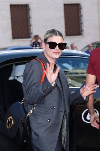 ROME, ITALY - OCTOBER 19: Emma Marrone attends the red carpet at Alice Nella CittÃ  during the 17th Rome Film Festival at Casa Alice on October 19, 2022 in Rome, Italy. (Photo by Maria Moratti/Getty Images)