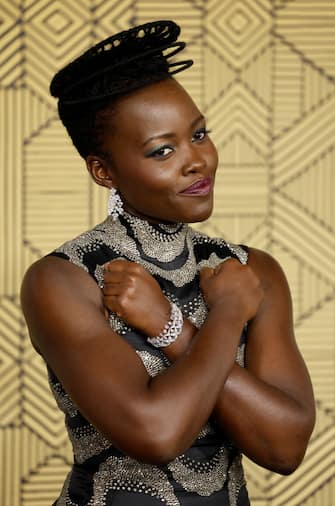 LONDON, ENGLAND - NOVEMBER 03: Lupita Nyongâ o attends the "Black Panther: Wakanda Forever" European Premiere at Cineworld Leicester Square on November 03, 2022 in London, England.  (Photo by John Phillips / Getty Images)