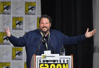 SAN DIEGO, CA - JULY 19:  Greg Grunberg speaks onstage at the "From The Bridge" Panel during Comic-Con International 2018 at San Diego Convention Center on July 19, 2018 in San Diego, California.  (Photo by Mike Coppola/Getty Images)