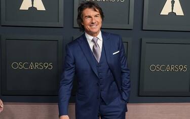 Tom Cruise arrives at the 95th Annual Oscars Nominees Luncheon held at the Beverly Hilton in Beverly Hills, CA on Monday, ​February 13, 2023. (Photo By Sthanlee B. Mirador/Sipa USA)